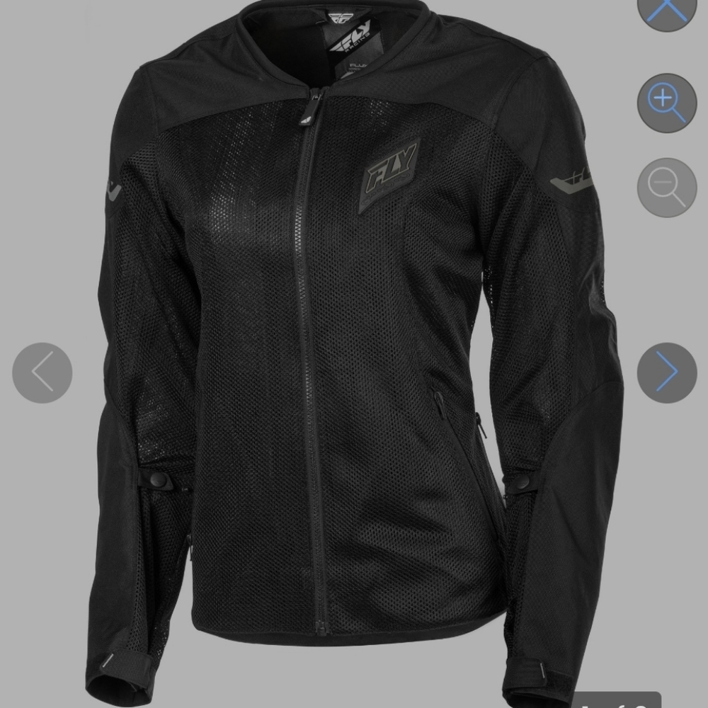 Women's FLY RACING STREET  FLUX AIR Black Jacket